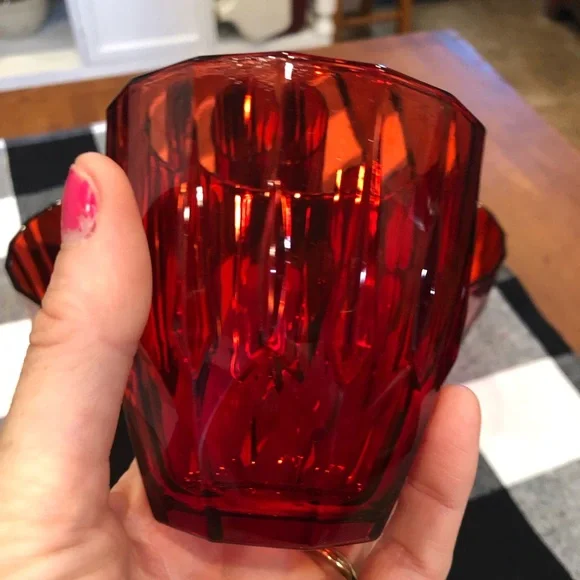 4 beautiful red drinking glasses - Picture 2 of 3